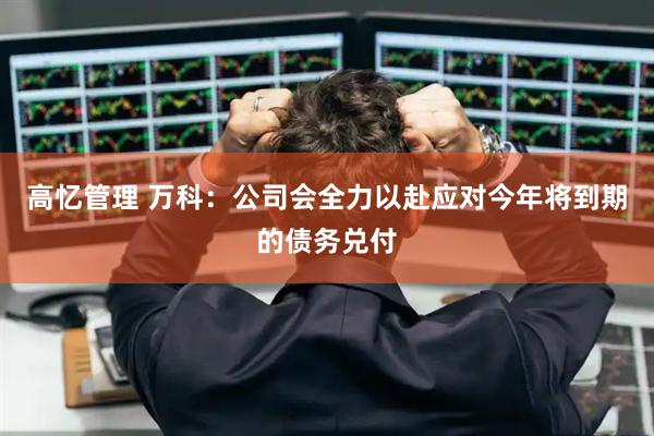 高忆管理 万科：公司会全力以赴应对今年将到期的债务兑付