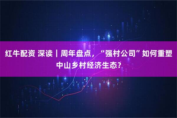 红牛配资 深读｜周年盘点，“强村公司”如何重塑中山乡村经济生态？