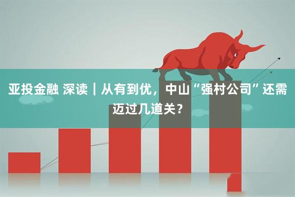 亚投金融 深读｜从有到优，中山“强村公司”还需迈过几道关？